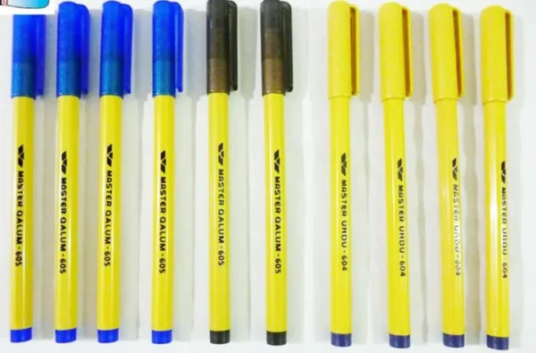 qalam marker, cut nib marker,permanent 605 blue and 605 black and 604 blue