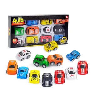 Pack of 10 Pcs Set - Mini Pull Back Auto Racing Car Toys For Kids boys and Girls Pullback Racer Cars Toys Vehicle