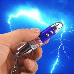 GutarGoo 1 Pcs LED Flashlight Torch Key Chain Laser Pointer Laser Light-Multi Color Led Pocket Flashlights