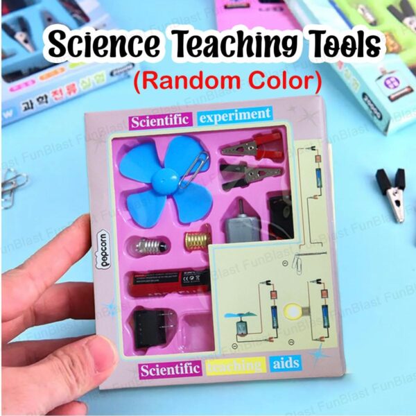 FunBlast Science Experiment Kit – Science Kit for Kids, STEM Kit, Electric Circuit Kit for Students with Motor Fan Toy, DIY Science Kit for Students, Science Experiment Kit - Random Color - Image 5