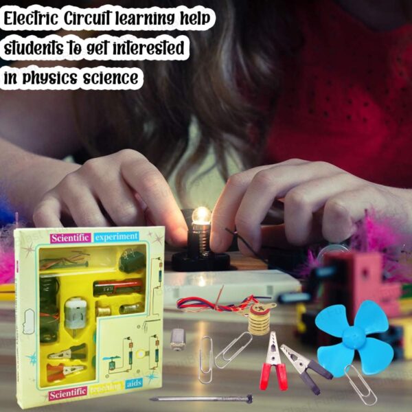FunBlast Science Experiment Kit – Science Kit for Kids, STEM Kit, Electric Circuit Kit for Students with Motor Fan Toy, DIY Science Kit for Students, Science Experiment Kit - Random Color - Image 2
