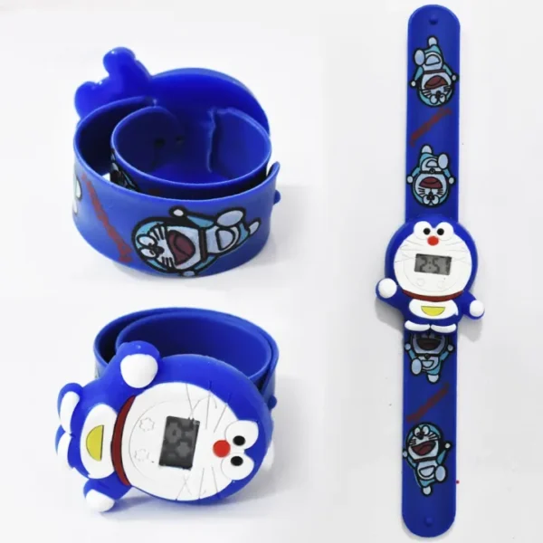 Kids Cartoon Digital Scale Watch – Scale Strip Watch for Girls & Boys Doraemon random color