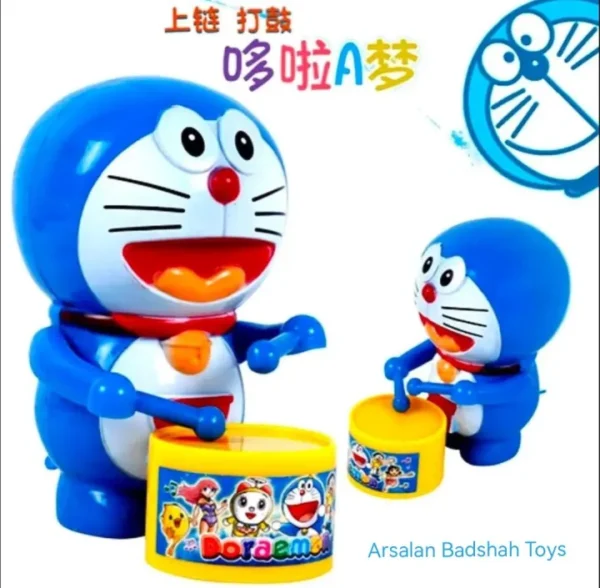 Funny Doremon Drum With Dum Dum For New Born Baby Best Toy.