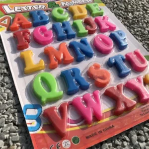 Magnetic ABC Alphabet Letters and Numbers Set for Kids - Colorful Educational Learning Toy for Toddlers - Plastic Uppercase A-Z 0-9 Math Symbols Puzzle - Preschool Classroom Educational Toy Gift