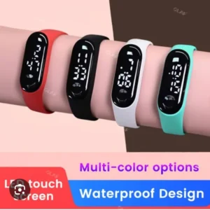 Pack of 2 watchKids fancy digital silicon wrist watch | Kids wrist watches - Digital LED kids watches | Kids watch - Waterproof kids watches | Best kids watches | Kids watches by Healthy Pigeon | Children wrist watches with LED | No charging clock Kids