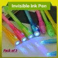 HOT DEAL NO1. INVISIBLE INk WRITING PEN-Magic Pen EACH ONLY IN  PACK OF 3