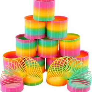 Magic Rainbow Spring Bounce Fidget Toy Pack Of 12