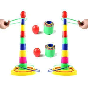 8 Rings Ring Toss Game Toy Fun Activity For Kids -