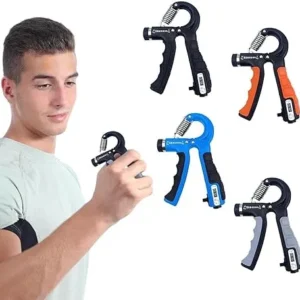Automatic Counting And Non Counting Hand Gripper Adjustable ResistanAdjustable Hand Grip Power Exerciser Forearm Wrist Strengthener Gripper R-Shape Adjustable 5-60kg Adjustable hand grip power exerciser forearm wrist strengthener gripper, R Shape