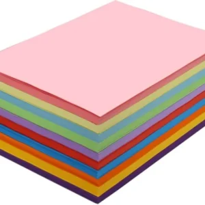 Pack of 50 Colour Paper A4 size Mixcolour Printing Color Paper for Art and Craft/Printing Purpose - A4 Size