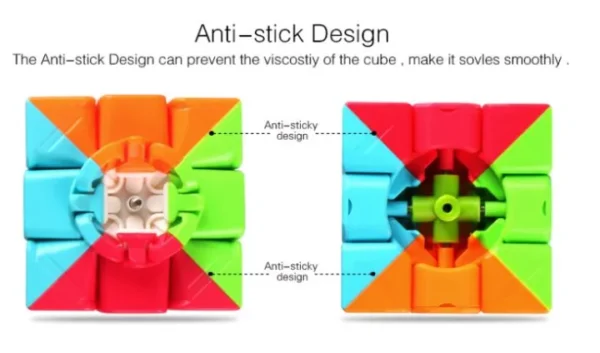 Original Stickerless Warrior S Rubiks Cube 3x3 - Magic Speed Cube Puzzle Toys 56mm - Easy Turning and Durable Megaminx Speed Cube Toy for Kids - Image 6