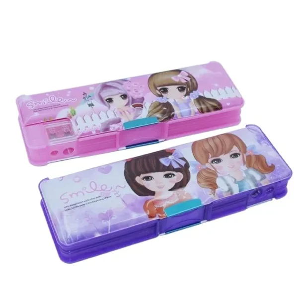 Pencil shine magnetic double layer geometry Box for girls and boys - Image 2