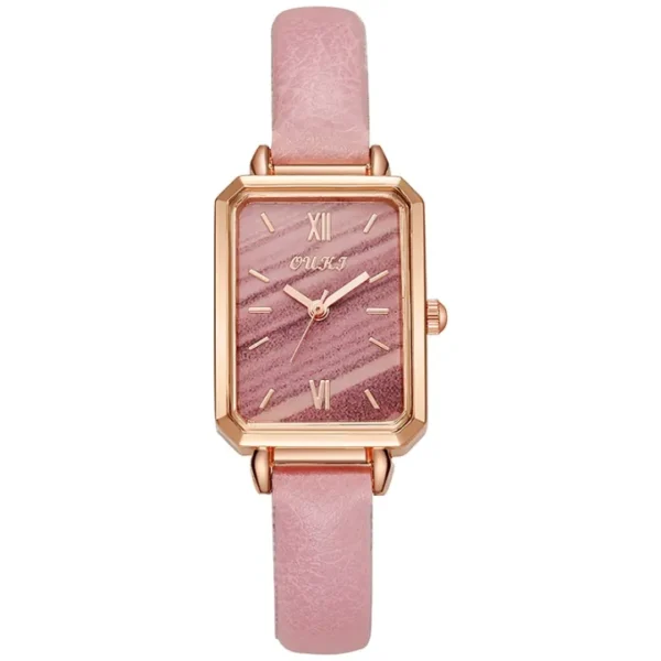 New 2025 Leather Fashion Green Watch Quartz Watch Women Girl Accessories - Image 4