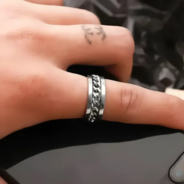 Pack of 2 High Quality Pure Silver Stainless Steel Thin Cuban Chain with bracelet For Men | Best Gift for your friend for birthdays and other occasions | Casual Ring and Bracelet for men - Image 4
