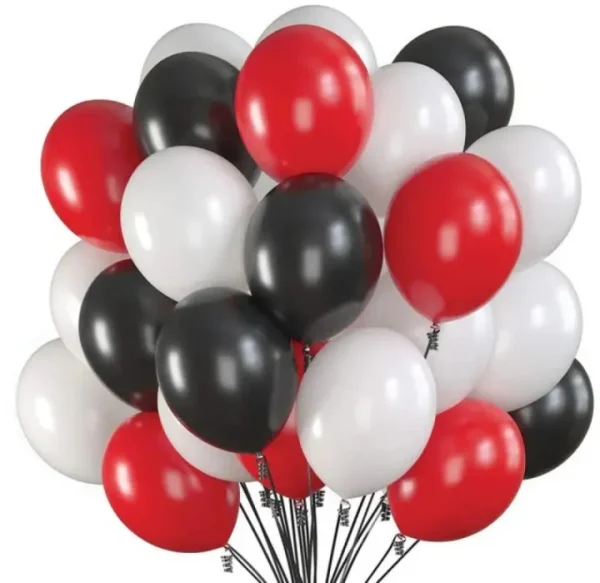 50 Pieces Latex Balloons - Pure Latex Balloons for Birthday Decoration, Happy Anniversary Decoration, Baby Shower, For All parties Boys & Girls - Image 3