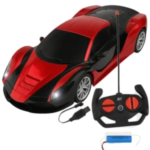 Rechargeable RC Remote Control Car for Kids | High Speed Racing Chargeable Car with Lights | Perfect Gift for Boys & Girls – Indoor & Outdoor Charging Wali Car