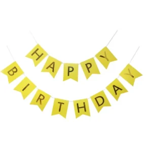 Happy Birthday Banner Pack of 2 - Premium Quality Birthday Decoration for Parties, Anniversaries, and Celebrations