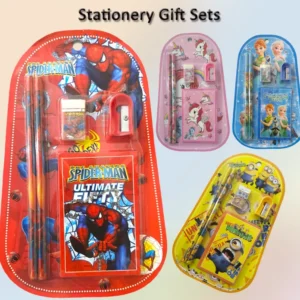Stationery Gift Set for School Children Girls & Boys Perfect Birthday Gift Beautiful Disney Characters – Stationary Gift Sets Pencils Erasers Ruler Sharpener for Kids – Spiderman – Cars – Sofia – Princess – Minions – Hello Kitty