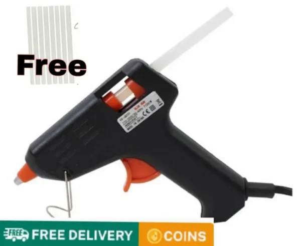 Hot Melt Glue Gun with Free Glue sticks | Small size Imported Glue Gun | Free Glue Stick