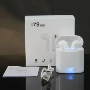 I7S airpods Bluetooth Wireless Earbuds - i7S Double Wireless Bluetooth Hand Free with Power Stereo Earphones White bluetooth ear phone for all cell phones use