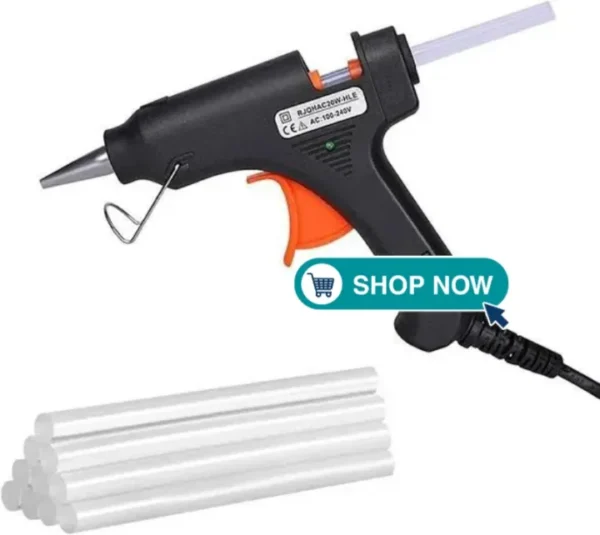 Hot Melt Glue Gun with Free Glue sticks | Small size Imported Glue Gun | Free Glue Stick - Image 2