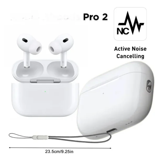 AirPods_Pro 2 Wireless Earbuds 2nd Generation Bluetooth 5.0, Super Sound Bass, Charging Case and Extra Ear-Buds, Pop-Up Feature Compatible with All Devices A9 V20 - Image 3