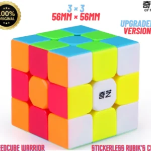 Original Stickerless Warrior S Rubiks Cube 3x3 - Magic Speed Cube Puzzle Toys 56mm - Easy Turning and Durable Megaminx Speed Cube Toy for Kids