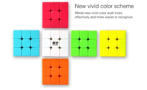 Original Stickerless Warrior S Rubiks Cube 3x3 - Magic Speed Cube Puzzle Toys 56mm - Easy Turning and Durable Megaminx Speed Cube Toy for Kids - Image 5