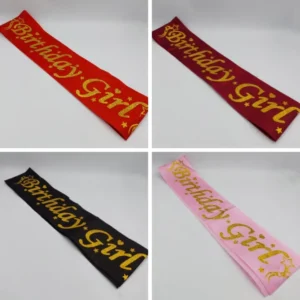 BIRTHDAY GIRL SASH FOR PARTY WEAR Pack of 3