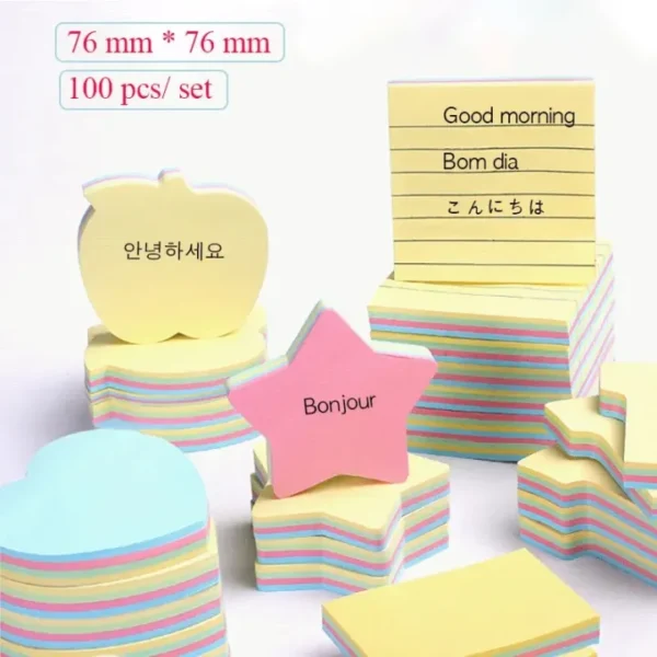 Sticky Notes Fancy Design sheets office accessories sticky note cute stationary supplies memo pads memo sheets cute sticky notes - Image 4