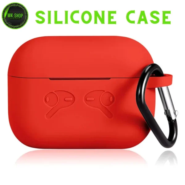 Airpods_pro protective Silicon case/cover - 360 protection for your airpods_pro Anti Fall Protective Cover With Hook ( Case Only ) - Image 2